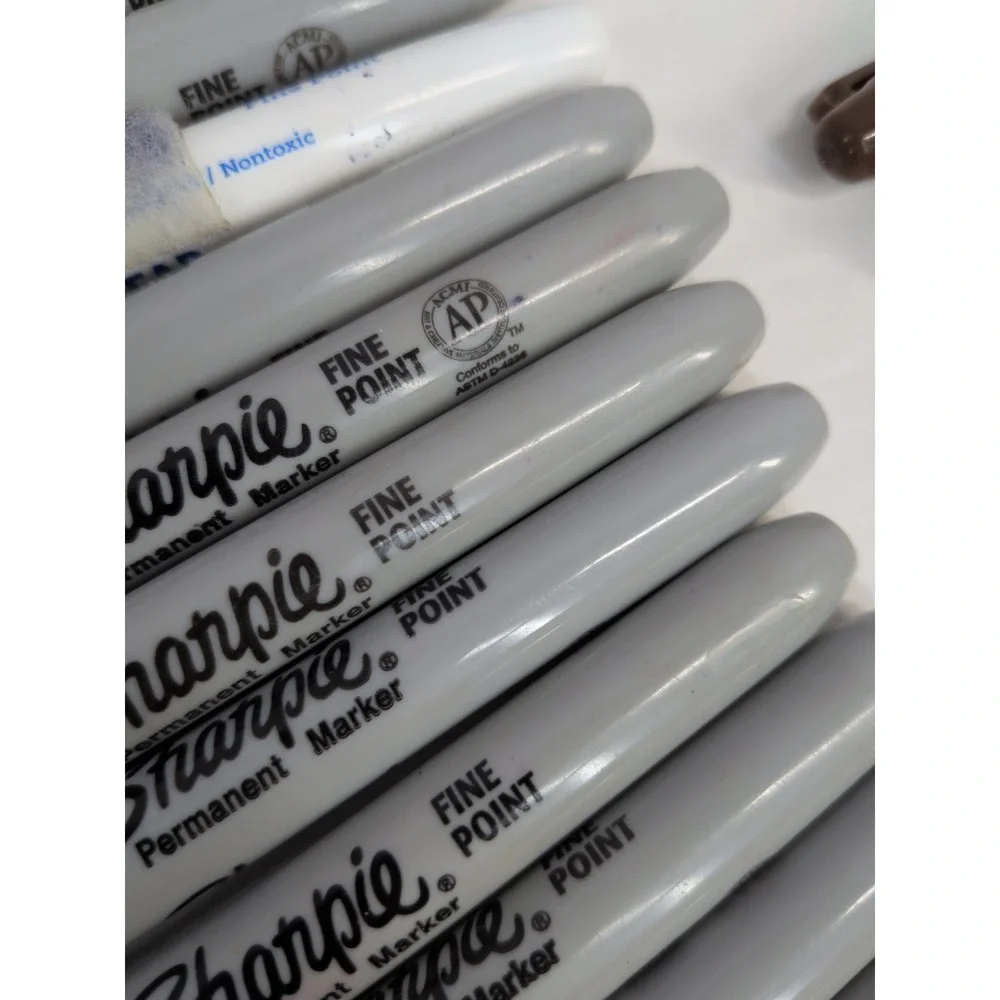 LOT 65!🌈Sharpie &Expo Permanent Marker Fine Point Mixed Colors Tested *READ*